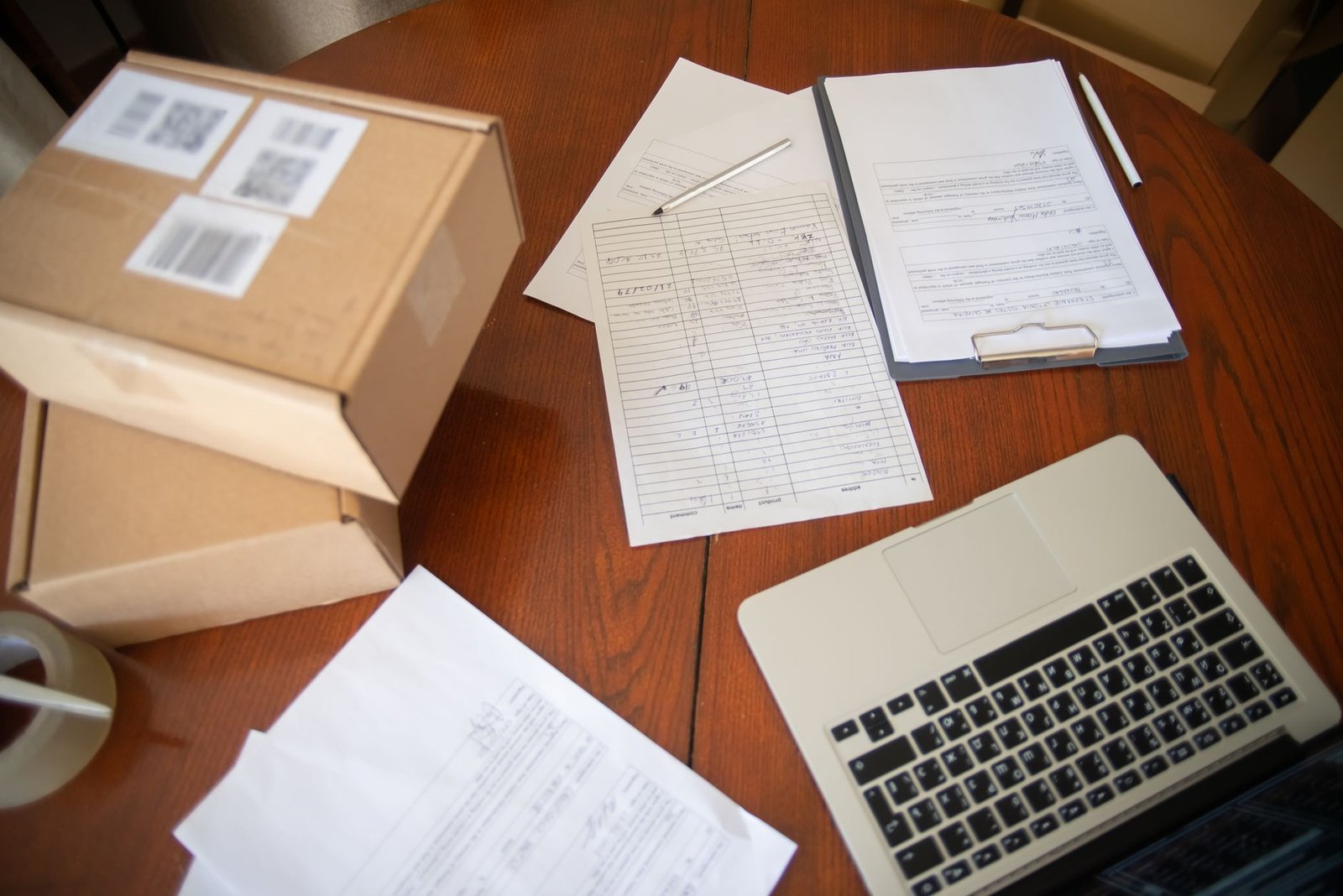 Laptop and itemized medical bill paperwork used to research out-of-network prices